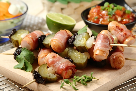 Szaszłyk z parówek 