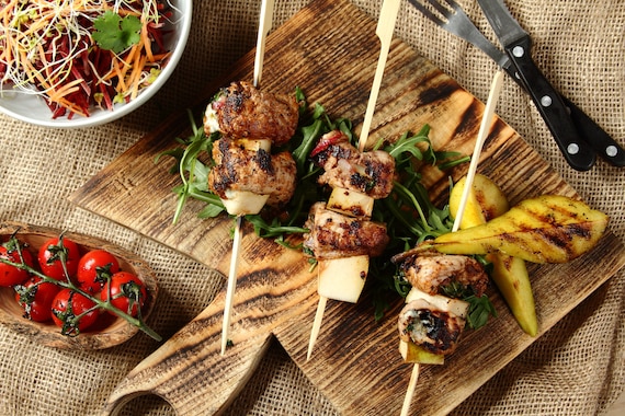 Szaszłyki w marynacie orzechowej