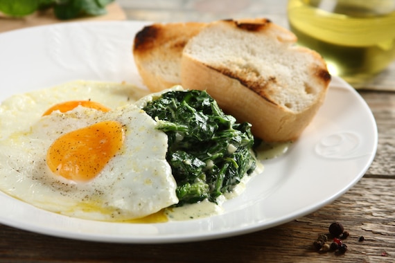 Szpinak z jajkiem 
