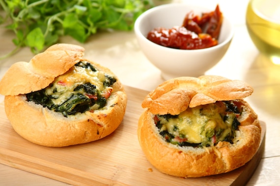 Bułeczki ze szpinakiem