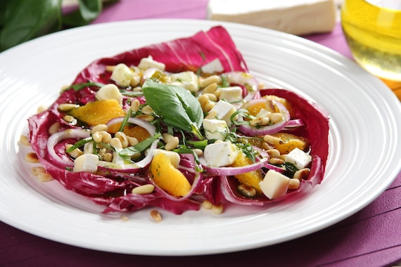 Szybka sałatka na grilla z pomarańczami