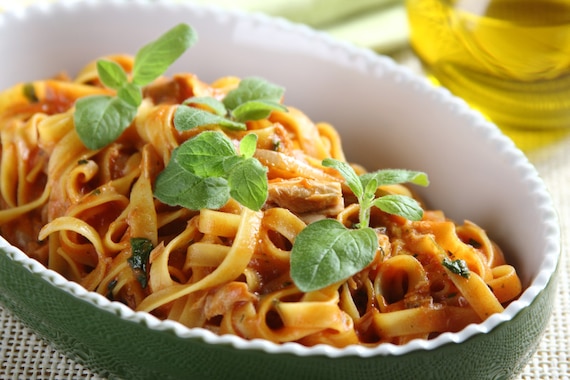 Tagliatelle z tuńczykiem 