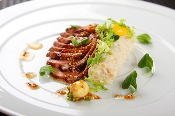 Tatar z selera z marynowaną kaczką