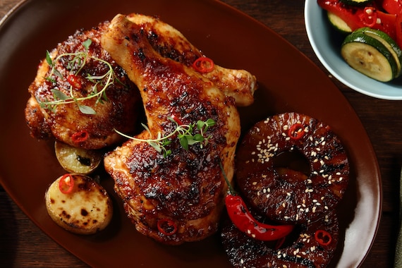 Udka teriyaki z ananasem 