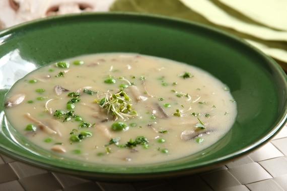 Wiosenna zupa pieczarkowa 