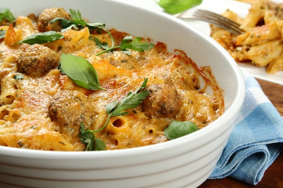 Zapiekanka włoska z klopsikami