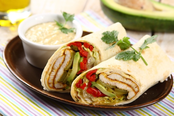 Wrapy z kurczakiem i warzywami - VIDEO