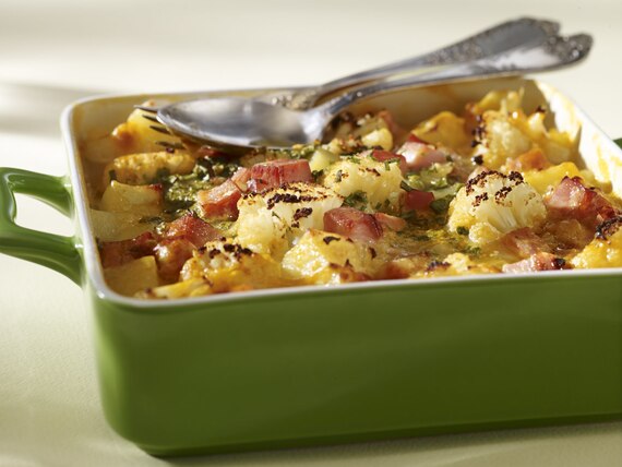 Zapiekanka z ziemniakami i kalafiorem