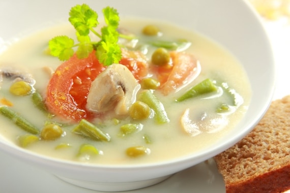 Zupa z fasolki szparagowej i pomidorów