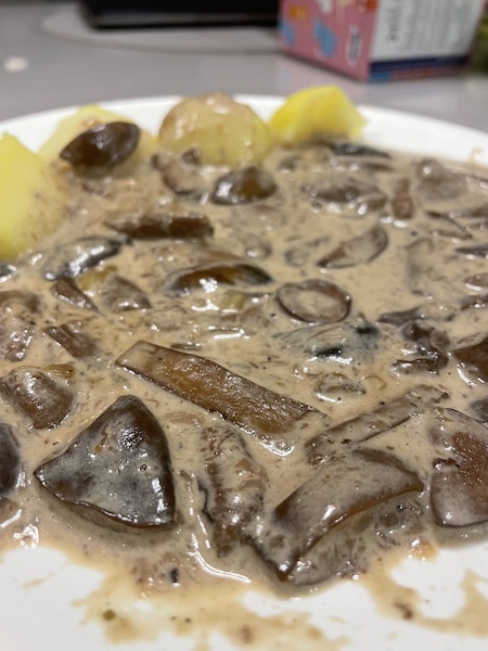 Grzyby duszone w śmietanie - zdjęcie użytkownika - zdjęcie numer 1