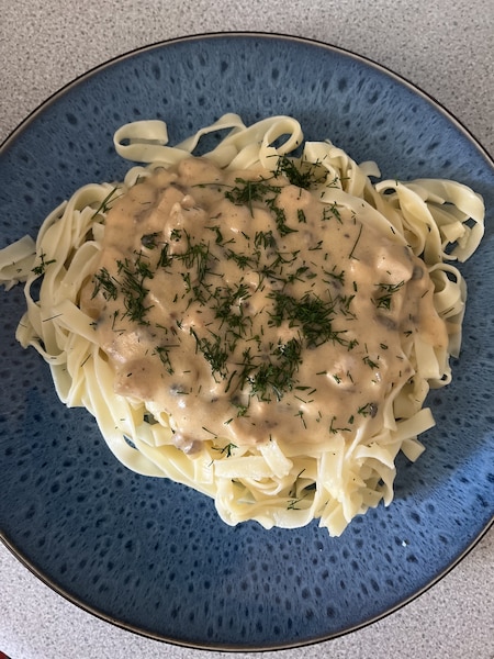 Makaron w sosie pieczarkowym - zdjęcie użytkownika - zdjęcie numer 1