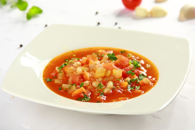 Zupa pomidorowa z fasolą