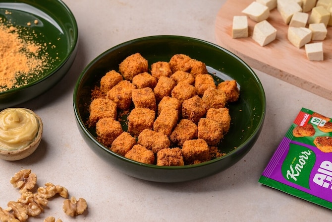 Tofu nuggets z orzechami