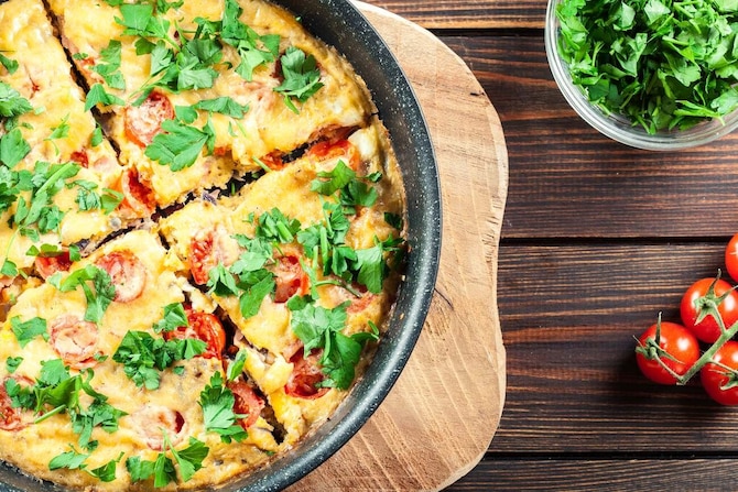 Frittata z szynką