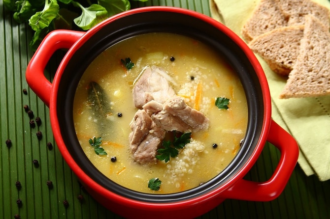 Krupnik staropolski z mięsem 