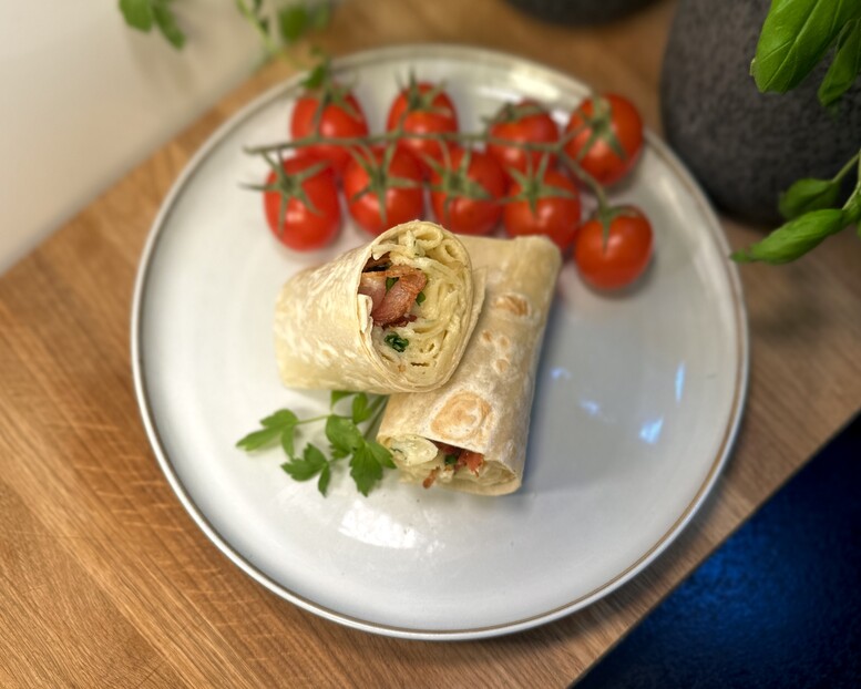 Mac’n Cheese  WRAP BECON