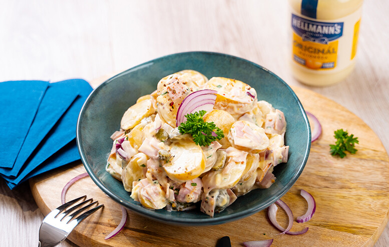 Sałatka ziemniaczana z szynką