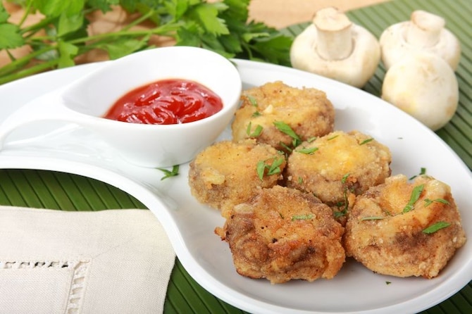 Pieczarki nadziewane mozzarellą