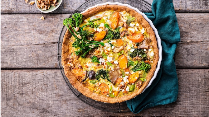 Quiche z marchewką i dymką