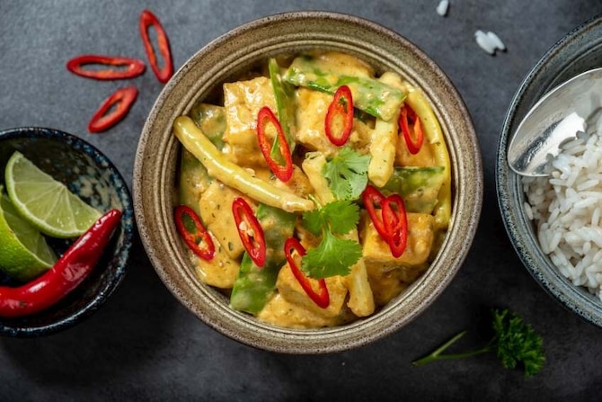 Tofu w curry