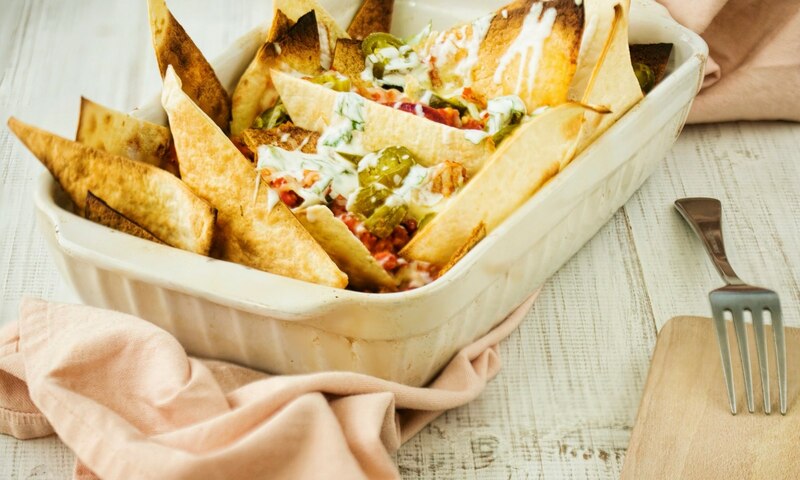 Pikantne serowe reggae nachos