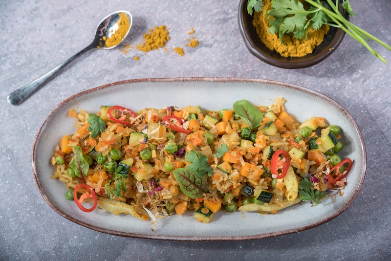 Kaszotto orientalne a’la warzywne curry