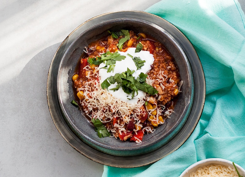 Wegetariańskie Chilli Sin Carne