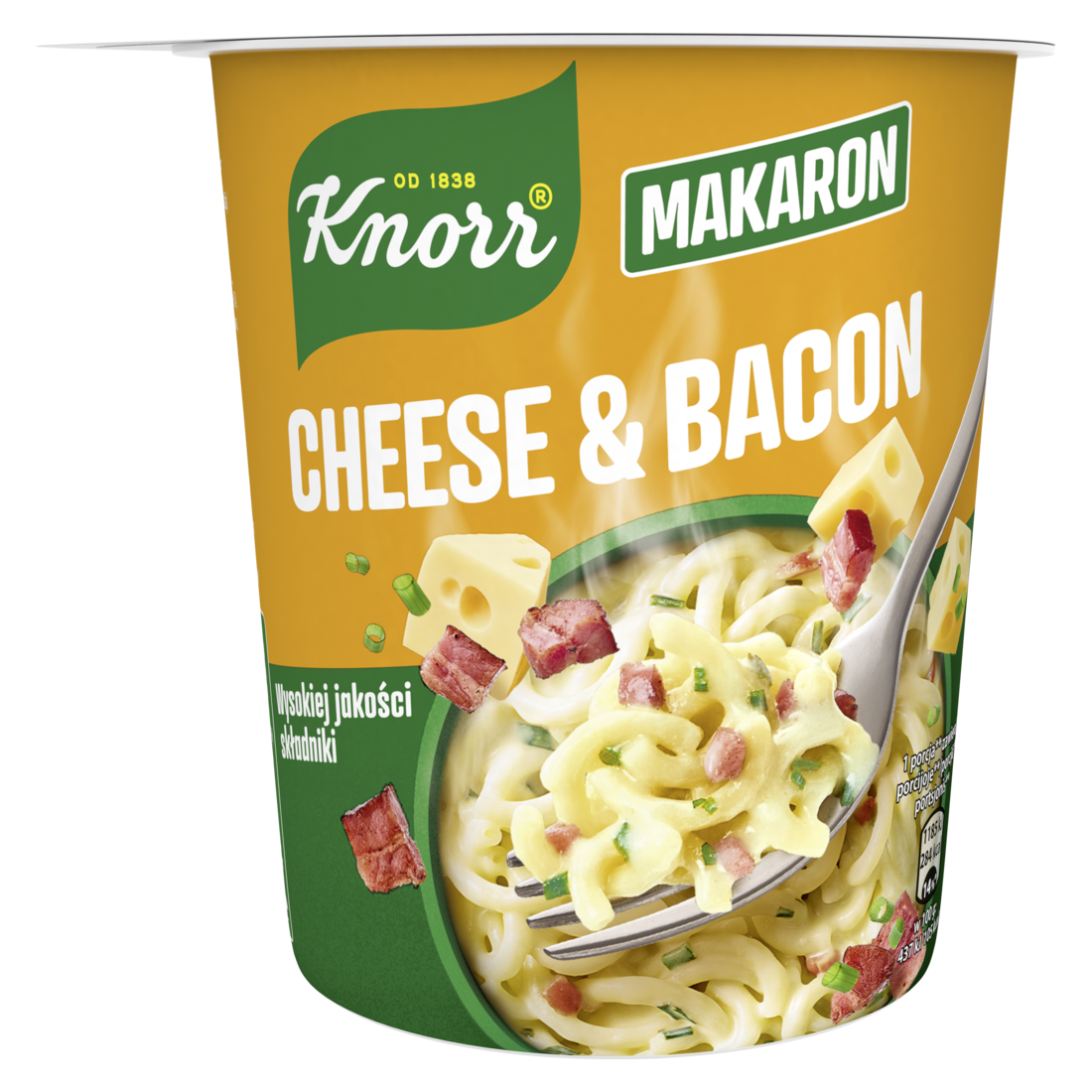 Knorr Danie w Kubku Makaron Cheese & Bacon